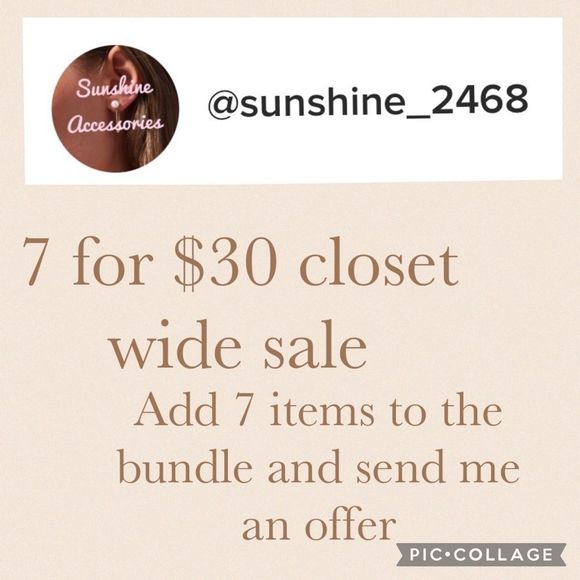 7/$30 Face gold tone Earrings - Picture 5 of 5